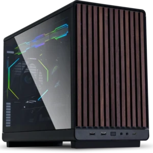 Lian Li A3-mATX Glass Edition Black – schwarzes Micro-ATX-Gehäuse mit Glas-Seitenfenster und guter Belüftung